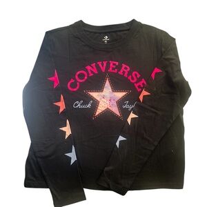 Converse Kids Black Long Sleeve with Star Design